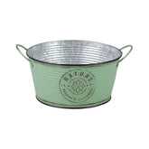 Hectarul - Suport decorativ pentru ghiveci, verde deschis, din metal, Ø25x12 cm, Sunnydays